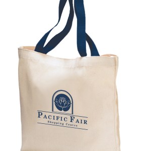 Colored Handle Tote - Navy Blue 1 Colored Handle Tote - Navy Blue 1