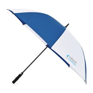 Elements 60" Recycled Auto Open Golf Umbrella - Royal-White 1 Elements 60" Recycled Auto Open Golf Umbrella - Royal-White 1