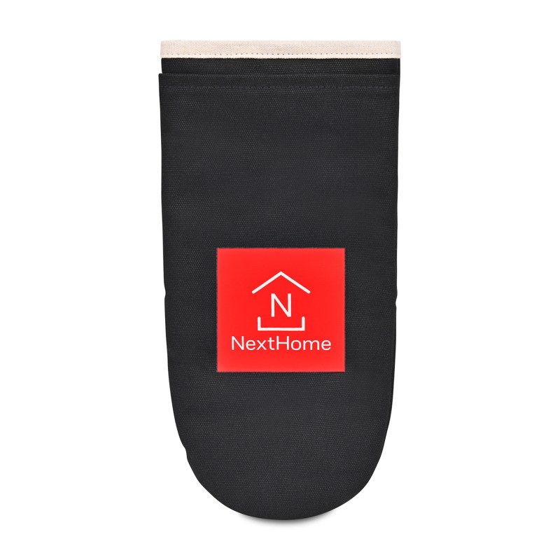 La Cuisine Recycled Cotton Oven Mitt - AWARE™ - Black 1 La Cuisine Recycled Cotton Oven Mitt - AWARE™ - Black 1