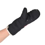 La Cuisine Recycled Cotton Oven Mitt - AWARE™ - Black - Alternate La Cuisine Recycled Cotton Oven Mitt - AWARE™ - Black - Alternate