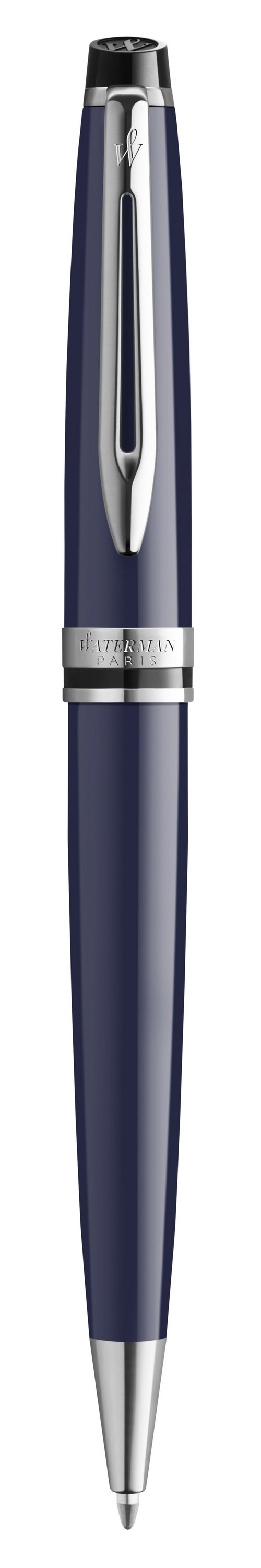 Waterman Expert Ballpoint - Blue - Chrome Trim 1 Waterman Expert Ballpoint - Blue - Chrome Trim 1