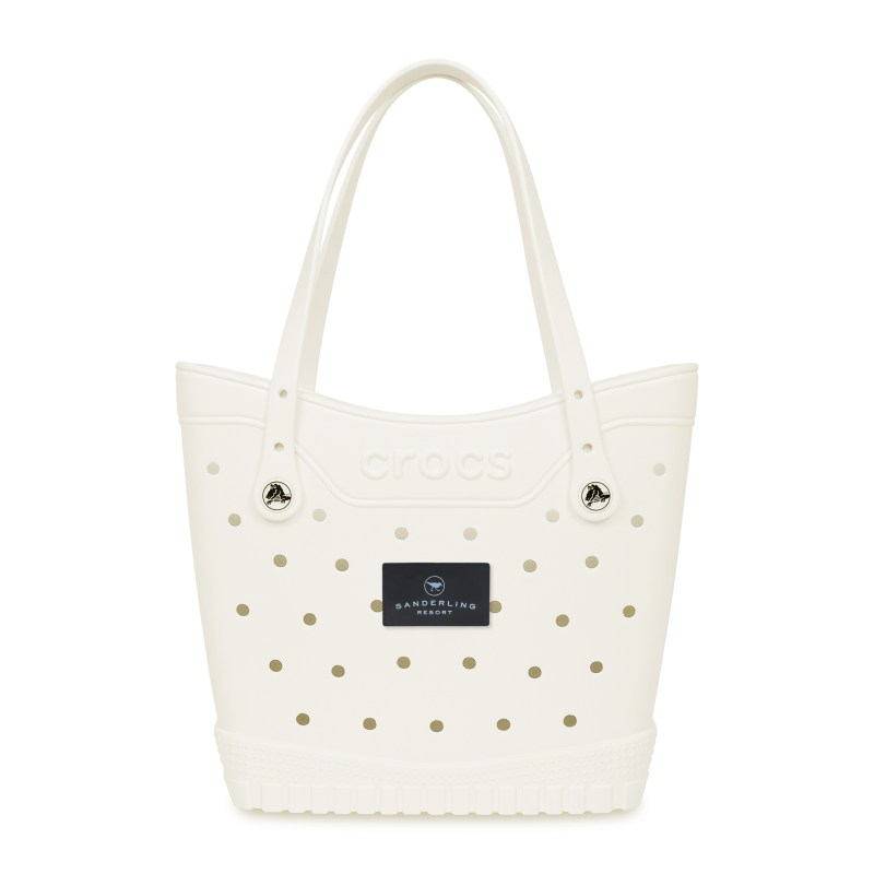 Crocs™ Classic Medium Tote - White-Black 1 Crocs™ Classic Medium Tote - White-Black 1