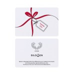 Tied with Thanks & Cheer Greeting Card - White - Alternate Tied with Thanks & Cheer Greeting Card - White - Alternate