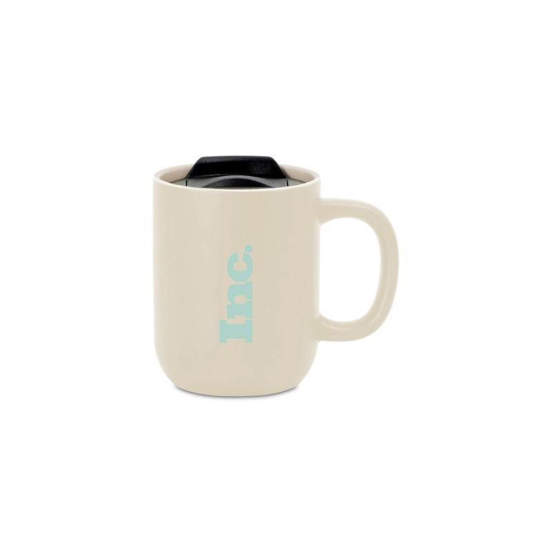 Milo Ceramic Lidded Mug - 12 Oz. - Bone 1 Milo Ceramic Lidded Mug - 12 Oz. - Bone 1