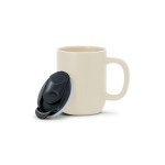 Milo Ceramic Lidded Mug - 12 Oz. - Bone - Alternate Milo Ceramic Lidded Mug - 12 Oz. - Bone - Alternate