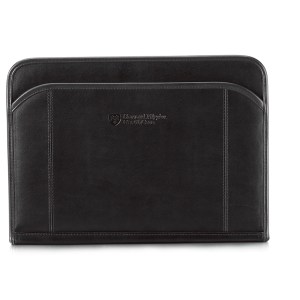 Global Leather Padfolio - Black 1 Global Leather Padfolio - Black 1