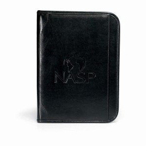 Vintage Leather Padfolio - Black 1 Vintage Leather Padfolio - Black 1