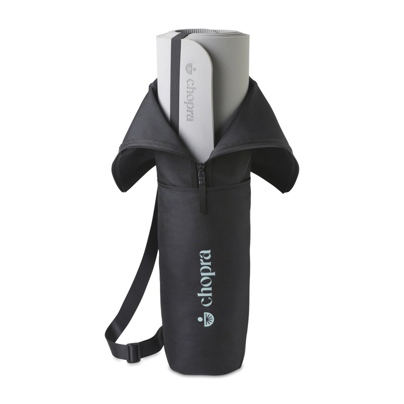 Restore Recycled rPET Yoga Bag and Mat - Black 1 Restore Recycled rPET Yoga Bag and Mat - Black 1