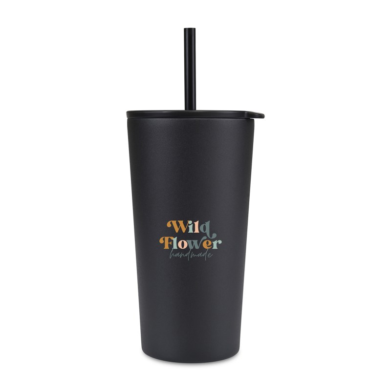 Aviana™ Rowan Recycled Straw Tumbler - 17 Oz. - Black 1 Aviana™ Rowan Recycled Straw Tumbler - 17 Oz. - Black 1