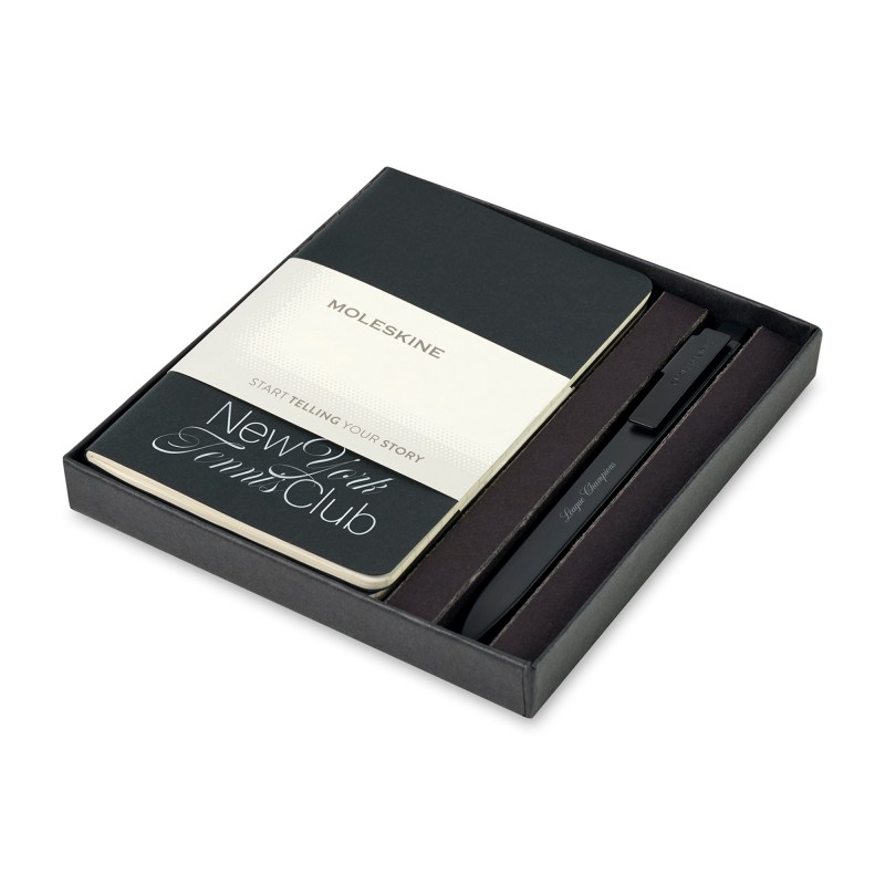 Moleskine® Pocket Cahier and GO Pen Gift Set - Black 1 Moleskine® Pocket Cahier and GO Pen Gift Set - Black 1