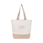 Recycled Cotton Canvas Jute Tote - AWARE - Natural 1 Recycled Cotton Canvas Jute Tote - AWARE - Natural 1