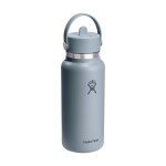 Hydro Flask Wide Flex Straw Cap Bottle 32 Oz. - Shale Gray - Alternate Hydro Flask Wide Flex Straw Cap Bottle 32 Oz. - Shale Gray - Alternate