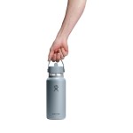 Hydro Flask Wide Flex Straw Cap Bottle 32 Oz. - Shale Gray - Alternate Hydro Flask Wide Flex Straw Cap Bottle 32 Oz. - Shale Gray - Alternate