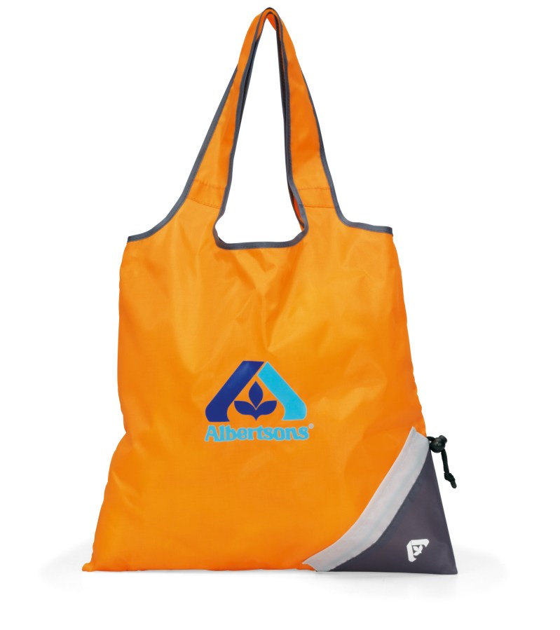 Latitudes Foldaway Shopper - Tangerine Orange 1 Latitudes Foldaway Shopper - Tangerine Orange 1