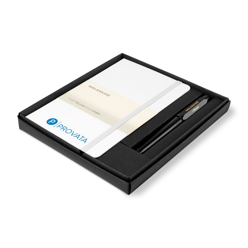 Moleskine® Medium Notebook and Kaweco Pen Gift Set - White 1 Moleskine® Medium Notebook and Kaweco Pen Gift Set - White 1