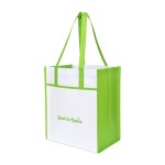Harlow Laminated Recycled Shopper - Lime Green - Alternate Harlow Laminated Recycled Shopper - Lime Green - Alternate