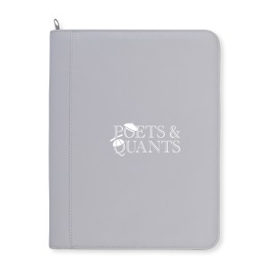 Morgan Executive Zippered Padfolio - Greystone 1 Morgan Executive Zippered Padfolio - Greystone 1