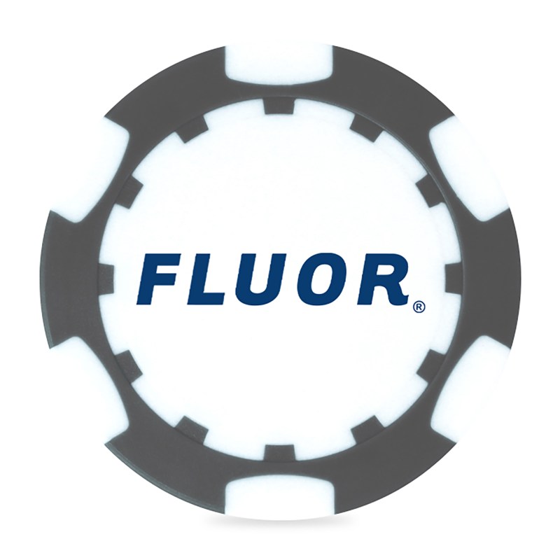 Ahead 2-Sided Poker Chip - Grey-White 1 Ahead 2-Sided Poker Chip - Grey-White 1