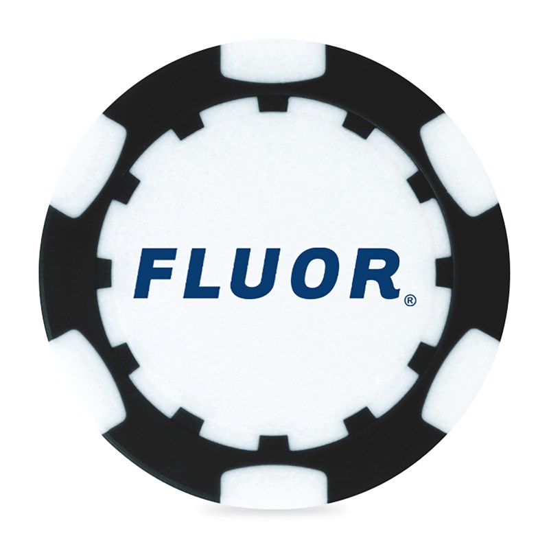 Ahead 2-Sided Poker Chip - Black-White 1 Ahead 2-Sided Poker Chip - Black-White 1