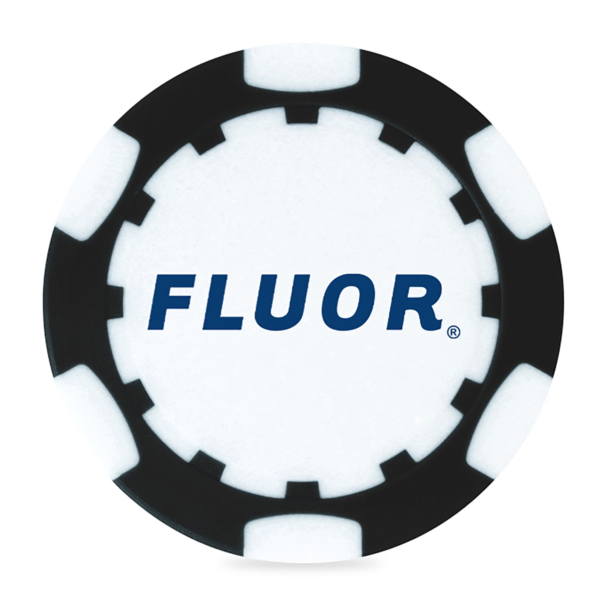 Ahead 2-Sided Poker Chip - Black-White 1 Ahead 2-Sided Poker Chip - Black-White 1