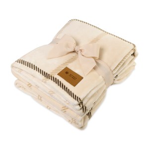 Elegant Lodge Recycled Polyester Throw Blanket - Calm Lodge Cream 1 Elegant Lodge Recycled Polyester Throw Blanket - Calm Lodge Cream 1