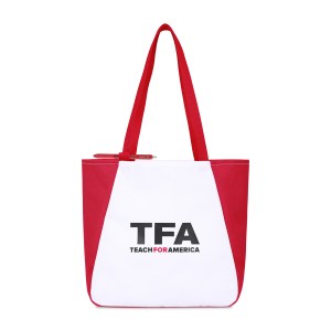 Arlo Recycled rPET Tote - Red 1 Arlo Recycled rPET Tote - Red 1