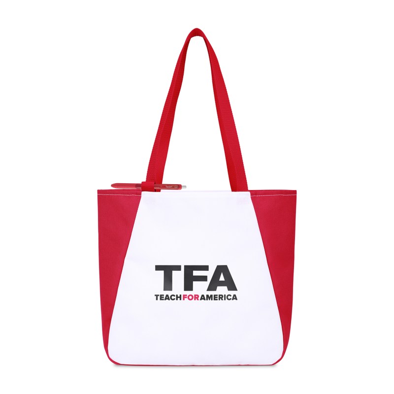 Arlo Recycled rPET Tote - Red 1 Arlo Recycled rPET Tote - Red 1