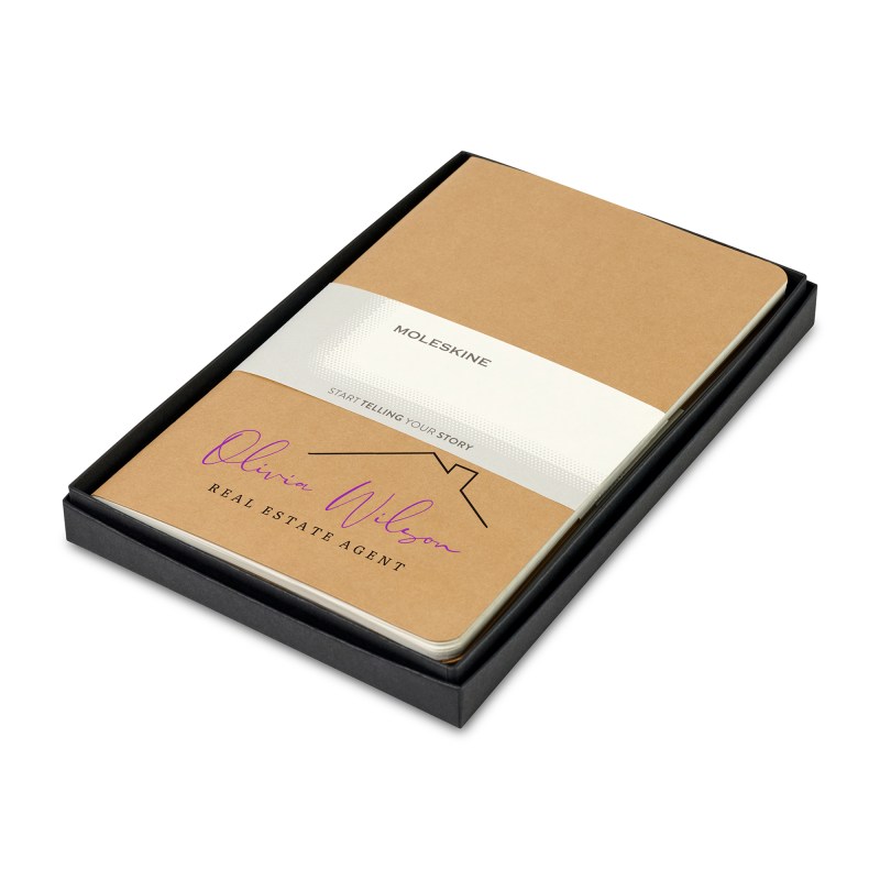 Moleskine Large Cahier Gift Set - Kraft 1 Moleskine Large Cahier Gift Set - Kraft 1