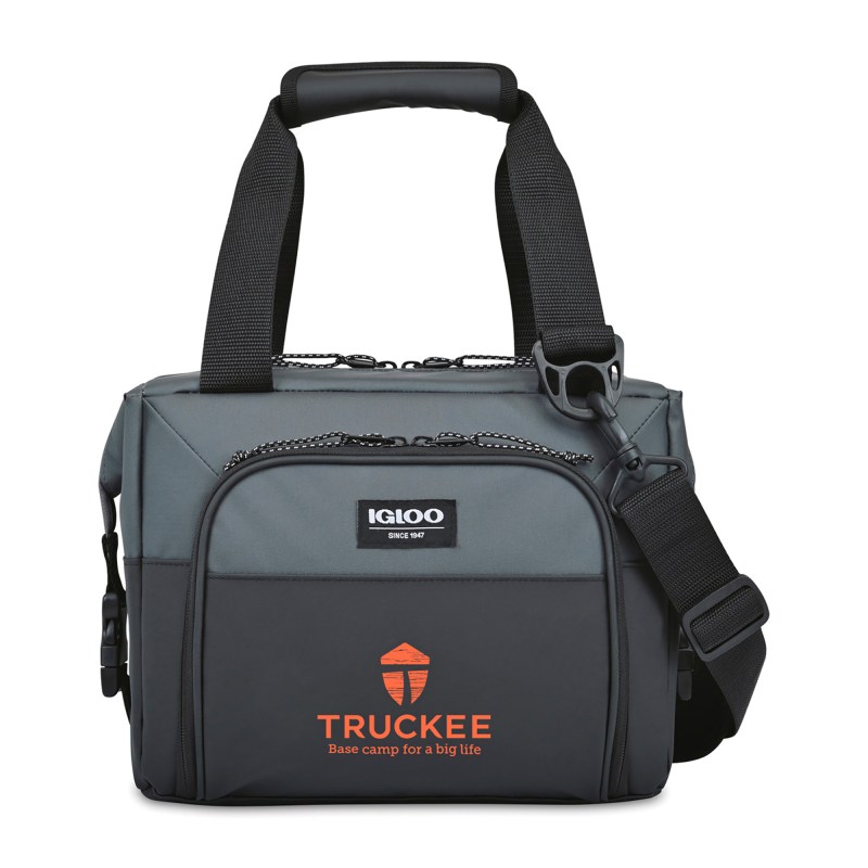 Igloo® Seadrift™ Snap Down 12 Can Cooler - Black-Grey 1 Igloo® Seadrift™ Snap Down 12 Can Cooler - Black-Grey 1