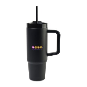 Adrian Travel Tumbler with Straw - 30 Oz. - Black 1 Adrian Travel Tumbler with Straw - 30 Oz. - Black 1