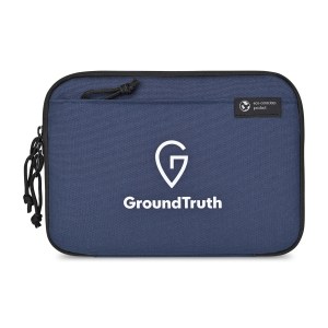 Renew AWARE™ rPET Slim Tech Organizer - Navy 1 Renew AWARE™ rPET Slim Tech Organizer - Navy 1