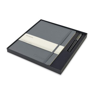 Moleskine X-Large Notebook and Kaweco Pen Gift Set - Slate Grey 1 Moleskine X-Large Notebook and Kaweco Pen Gift Set - Slate Grey 1