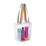 Sigma Clear Zippered Tote - Rainbow - Alternate Sigma Clear Zippered Tote - Rainbow - Alternate