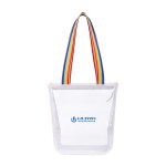 Sigma Clear Zippered Tote - Rainbow 1 Sigma Clear Zippered Tote - Rainbow 1
