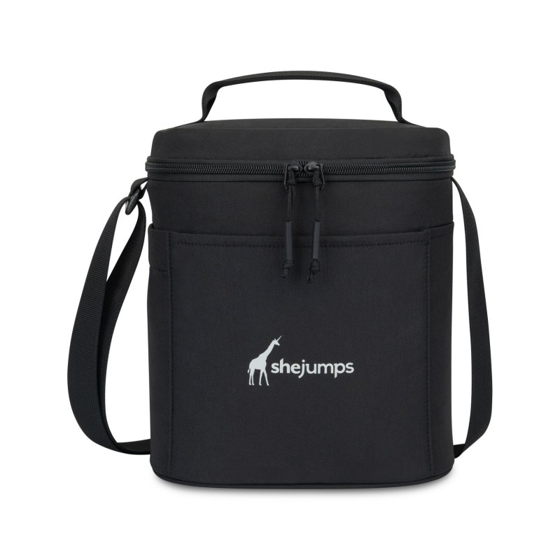 Aviana™ Rowan Recycled Nylon Lunch Cooler - Aware™ - Black 1 Aviana™ Rowan Recycled Nylon Lunch Cooler - Aware™ - Black 1