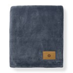 Mink Ever Soft Throw Recycled Blanket - Vintage Indigo - Alternate Mink Ever Soft Throw Recycled Blanket - Vintage Indigo - Alternate