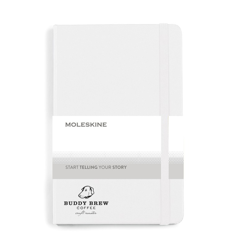 Moleskine® Hard Cover Ruled Medium Notebook - White 1 Moleskine® Hard Cover Ruled Medium Notebook - White 1