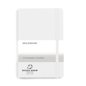 Moleskine® Hard Cover Ruled Medium Notebook - White 1 Moleskine® Hard Cover Ruled Medium Notebook - White 1
