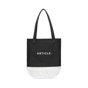 Hudson Cotton Tote - Black 1 Hudson Cotton Tote - Black 1