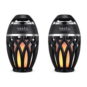 iLive™ Tiki & Bluetooth Speakers with LED Flame - Black 1 iLive™ Tiki & Bluetooth Speakers with LED Flame - Black 1