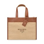 Out of the Woods Jute Trim Box Tote - Natural 1 Out of the Woods Jute Trim Box Tote - Natural 1