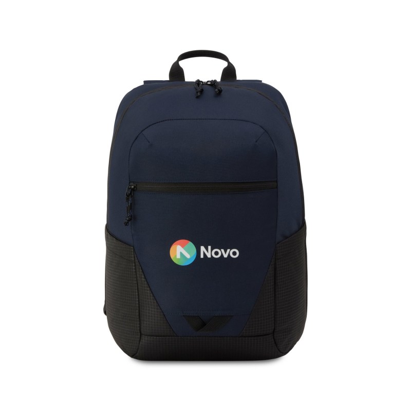 Peak Recycled rPET Laptop Backpack - Navy 1 Peak Recycled rPET Laptop Backpack - Navy 1