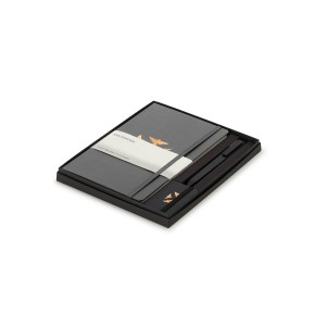 Moleskine Large Notebook, GO Pen, and Mini Notebook Charm Gift Set - Slate Grey-Black 1 Moleskine Large Notebook, GO Pen, and Mini Notebook Charm Gift Set - Slate Grey-Black 1