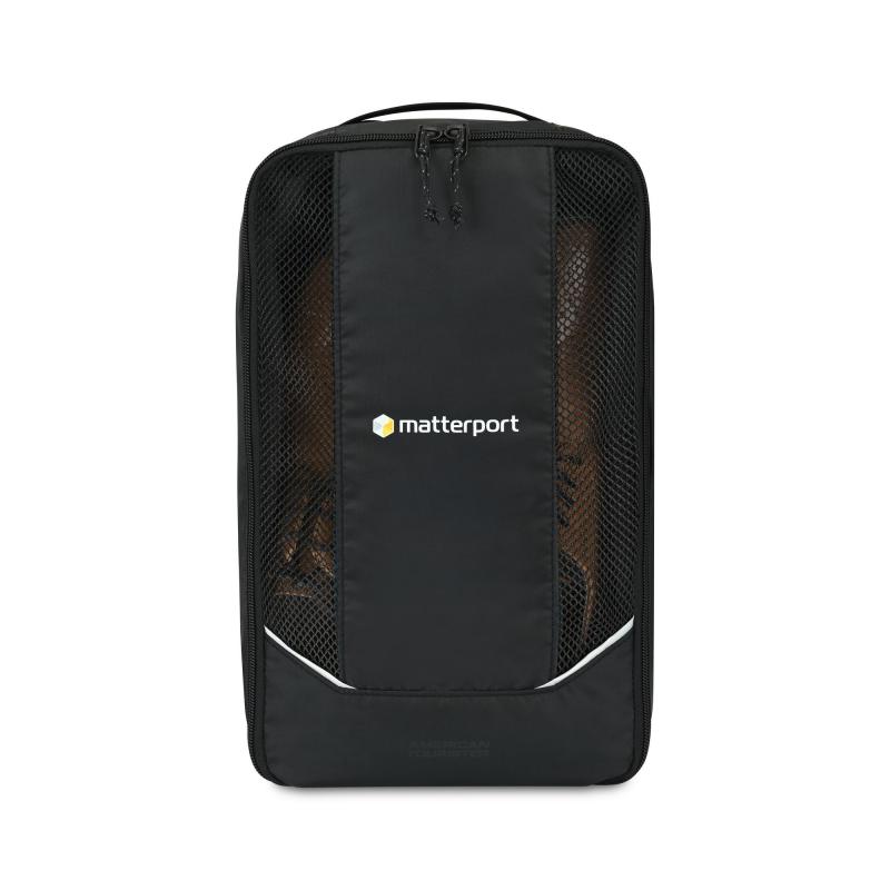 American Tourister Zoom Turbo Recycled rPET Shoe Bag - Black 1 American Tourister Zoom Turbo Recycled rPET Shoe Bag - Black 1