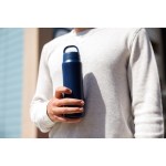 Aviana Rowan Recycled Stainless Steel Water Bottle - 16 Oz. - Matte Navy - Alternate Aviana Rowan Recycled Stainless Steel Water Bottle - 16 Oz. - Matte Navy - Alternate