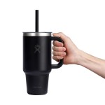 Hydro Flask Travel Tumbler Clear Lid 32 Oz. - Black - Alternate Hydro Flask Travel Tumbler Clear Lid 32 Oz. - Black - Alternate