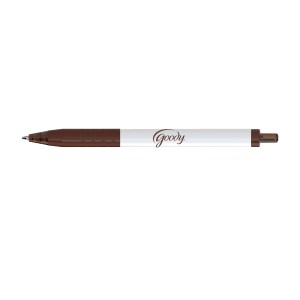 Paper Mate® Inkjoy White Barrel - Black Ink - Brown 1 Paper Mate® Inkjoy White Barrel - Black Ink - Brown 1