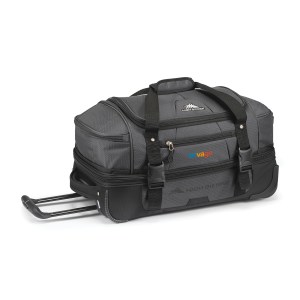 High Sierra Fairlead 22" Drop Bottom Wheeled Duffel - Mercury-Black 1 High Sierra Fairlead 22" Drop Bottom Wheeled Duffel - Mercury-Black 1