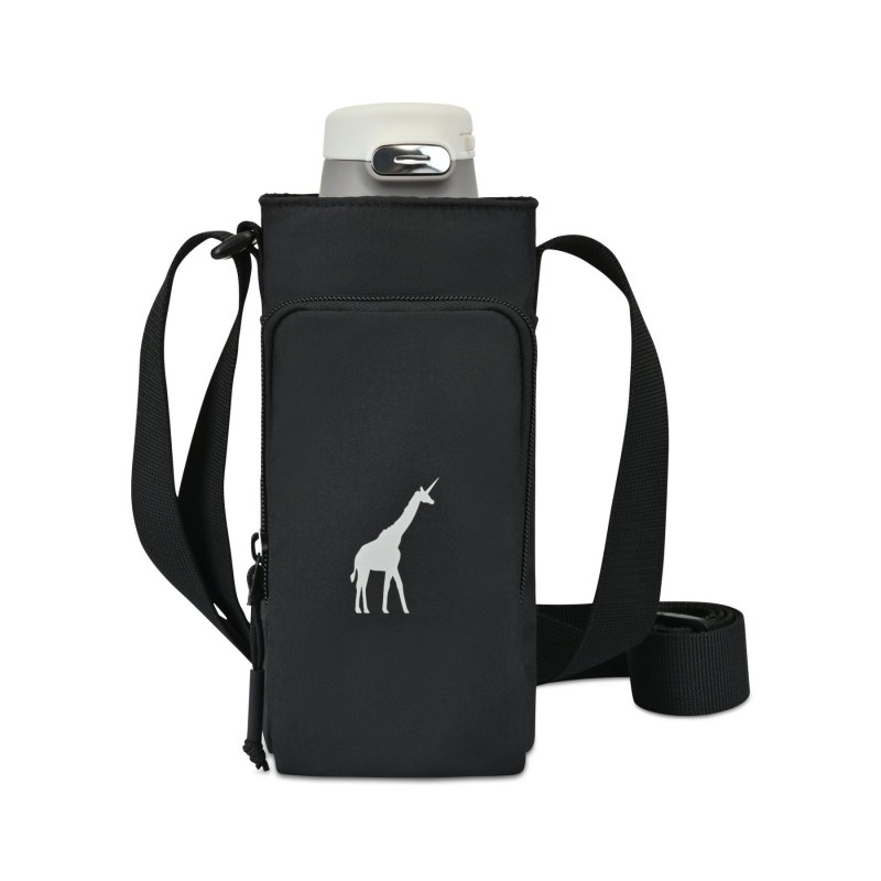 Aviana™ Rowan Recycled Nylon Bottle Sling - Aware™ - Black 1 Aviana™ Rowan Recycled Nylon Bottle Sling - Aware™ - Black 1
