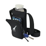 Aviana™ Rowan Recycled Nylon Bottle Sling - Aware™ - Black - Alternate Aviana™ Rowan Recycled Nylon Bottle Sling - Aware™ - Black - Alternate